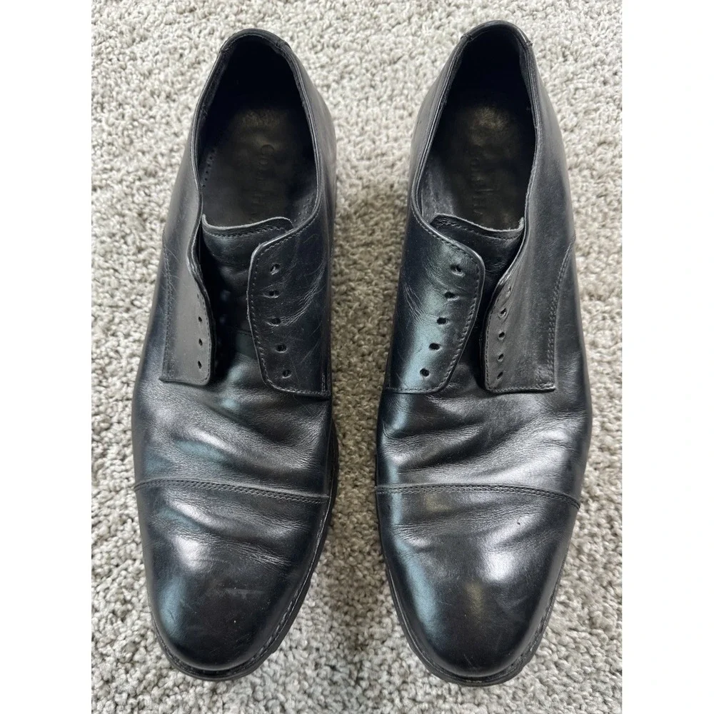 Cole‎ Haan x NikeAir Mens Oxford Black Dress Shoes Lace Up C09860 Size 13 Read